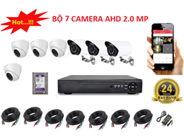 Bộ 7 Camera AHD 2.0 MP