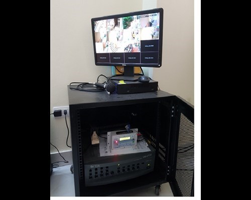 Lắp đặt trọn bộ Hệ thống chuông báo giờ, Camera giám sát cho trung tâm Du học Thanh Giang.