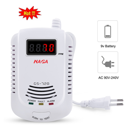 Báo rò rỉ khí gas độc lập màn hình LED NAGA GS-720