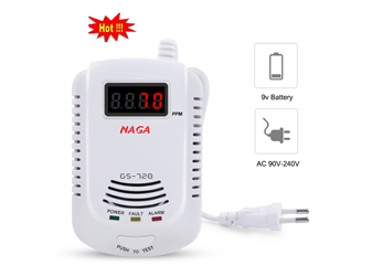Báo rò rỉ khí gas độc lập màn hình LED NAGA GS-720