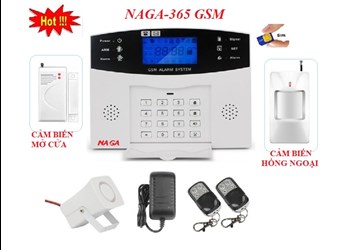 Báo trộm không dây qua SIM điện thoại NAGA-365 GSM