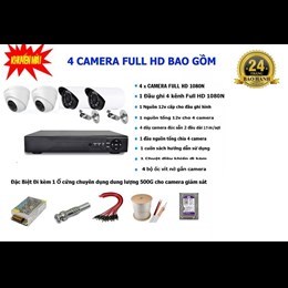 Bộ 4 Mắt Camera 2.0 Megapixle