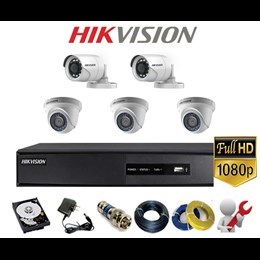 Bộ 5 Camera phân giải 2.0M FullHD HIKVISION