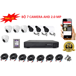 Bộ 7 Camera AHD 2.0 MP