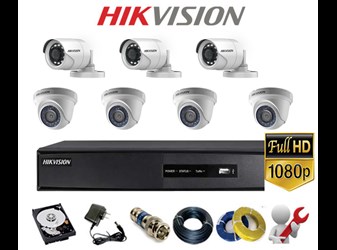 Bộ 7 Camera phân giải 2.0M FullHD HIKVISION