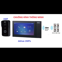 Bộ chuông hình Thông minh Dahua Kết nối SmartPhone-Độ phân giải 1.0MPx