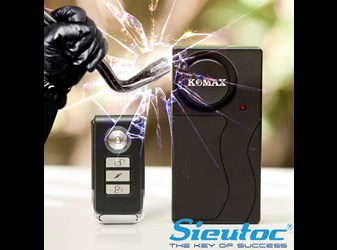Báo trộm cảm biến rung kèm remote KM-R16