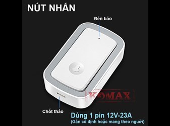 Nút nhấn lẻ chuông cửa D11