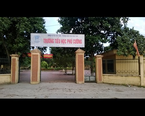 Tiểu học Phú Cường Sóc Sơn- TAE Vina Lắp đặt loa nhắc nhở nhà vệ sinh